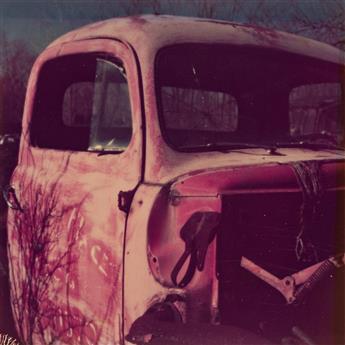 WALKER EVANS (1903-1975) Pair of photographs of abandoned trucks, auto graveyard, Old Lyme, Connecticut.